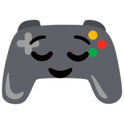 video game and relieved face