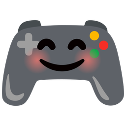 Video game and Smiling face with smiling eyes