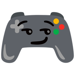 video game and smirking face