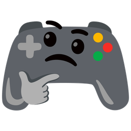 video game and thinking face