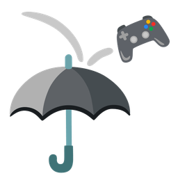 video game and umbrella