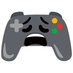 video game and weary face