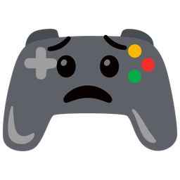 video game and worried face