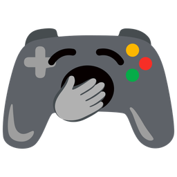 video game and yawning face