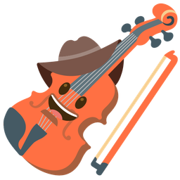 Violin and Cowboy hat face