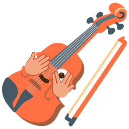 Violin and Face with peeking eye