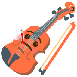 Violin and Face with thermometer