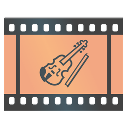 Violin and Film frames