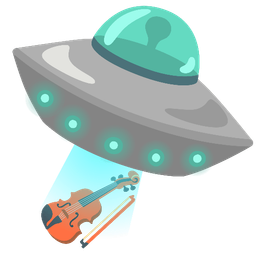 Violin and Flying saucer