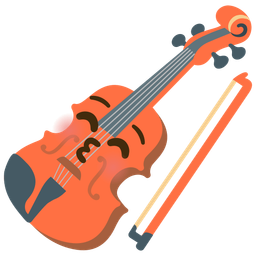 Violin and Kissing face with closed eyes