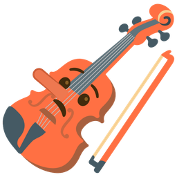 Violin and Lying face