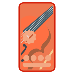 Violin and Mobile phone