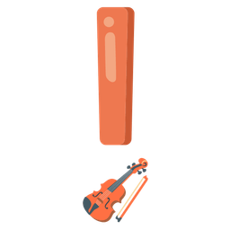 Violin and Red exclamation mark