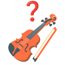 Violin and Red question mark