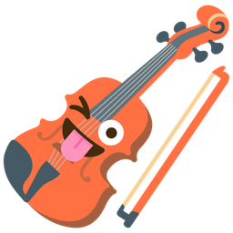 Violin and Winking face with tongue