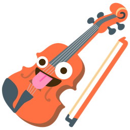 Violin and Zany face