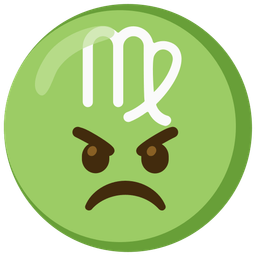 Virgo and angry face