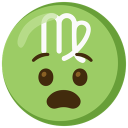 Virgo and anguished face