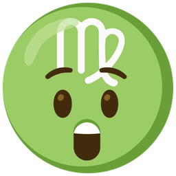 Virgo and astonished face