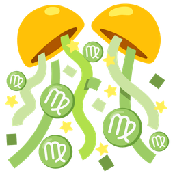 Virgo and confetti ball