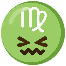 Virgo and confounded face