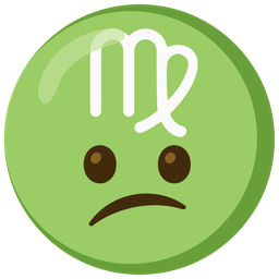 Virgo and confused face