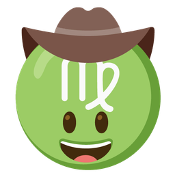 Virgo and cowboy hat face