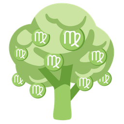 Virgo and deciduous tree