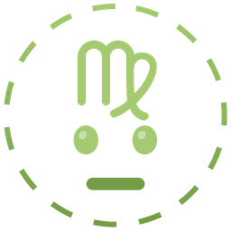 Virgo and dotted line face