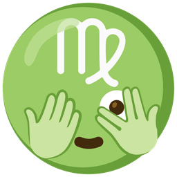 Virgo and face with peeking eye