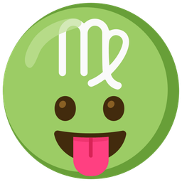 Virgo and Face with tongue