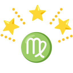 Virgo and glowing star