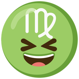 Virgo and Grinning squinting face