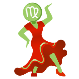 Virgo and high-heeled shoe