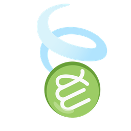 Virgo and leaf fluttering in wind