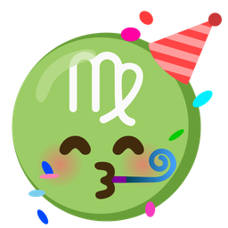 Virgo and partying face