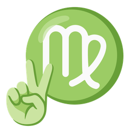 Virgo and peace symbol