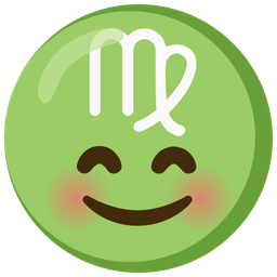 Virgo and Smiling face with smiling eyes