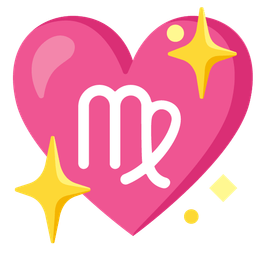 Virgo and sparkling heart