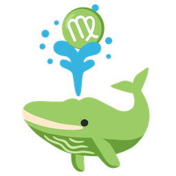 Virgo and spouting whale