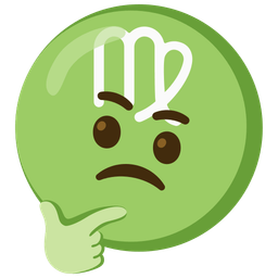 Virgo and thinking face