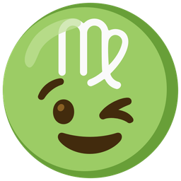 Virgo and Winking face