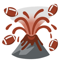 Volcano and American football