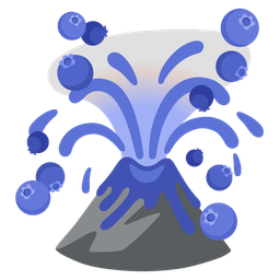 Volcano and Blueberries