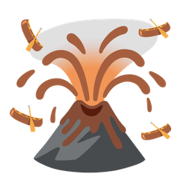 Volcano and Canoe