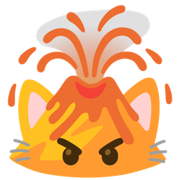 Volcano and Cat face