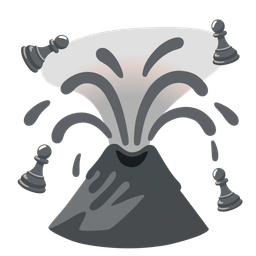 Volcano and Chess pawn