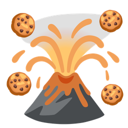 Volcano and Cookie