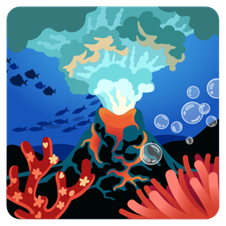 Volcano and Coral
