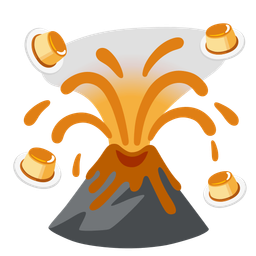 Volcano and Custard
